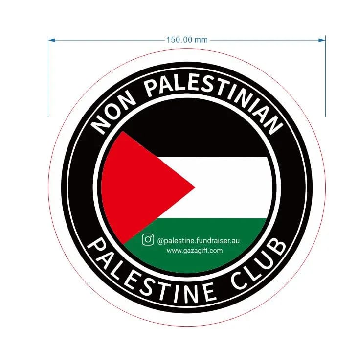 Car Decal stickers - Non-Palestinian-Palestine-Club