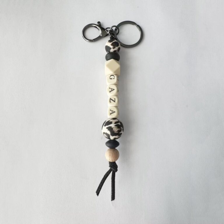 Gaza Block Key Chain - Black Gaza block