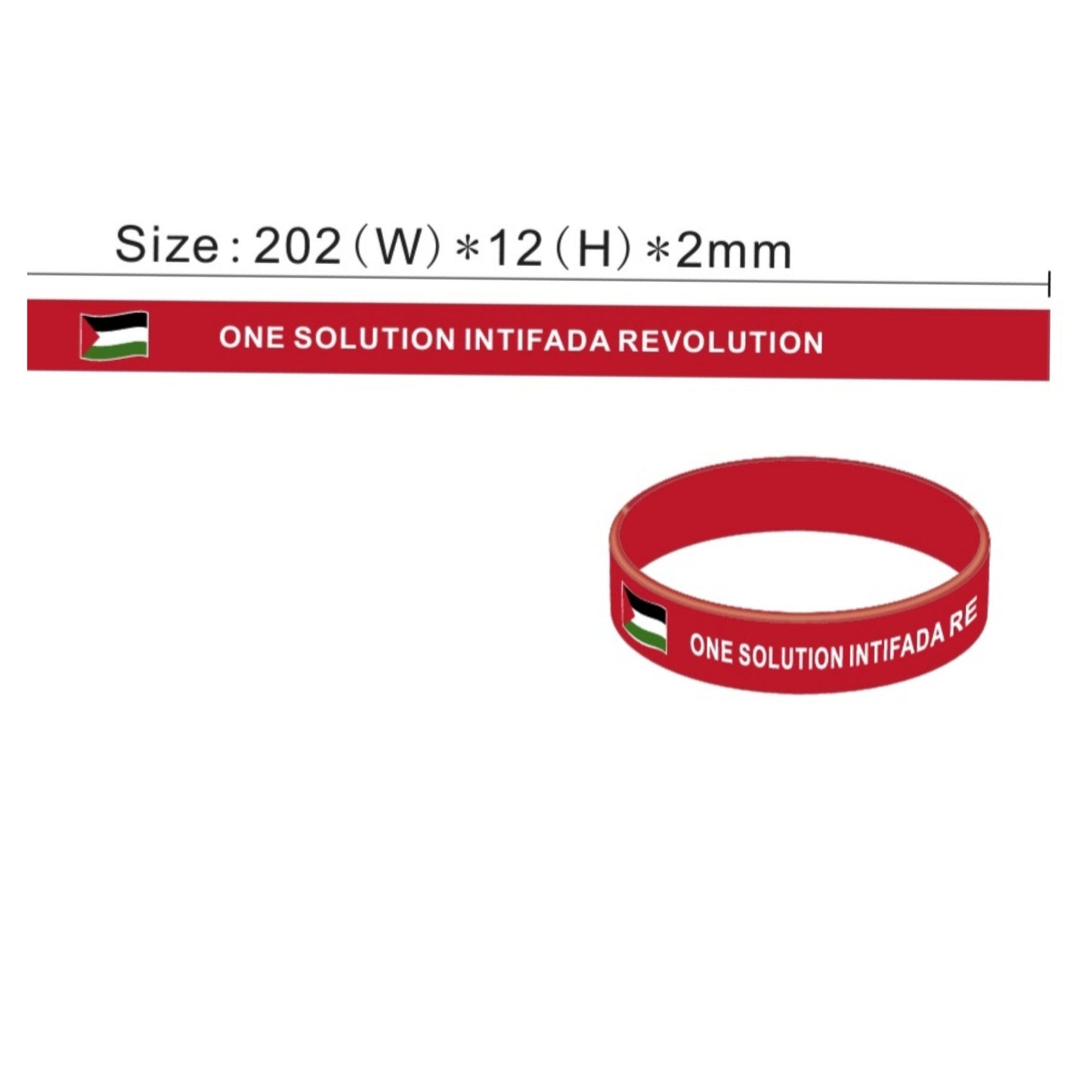 One Solution rubber wristband