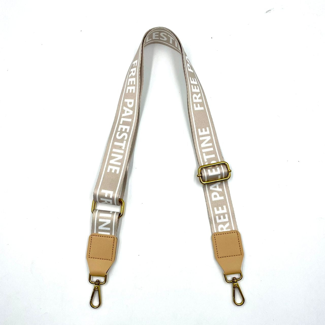 Assorted Handbag Straps - Tan Free Palestine