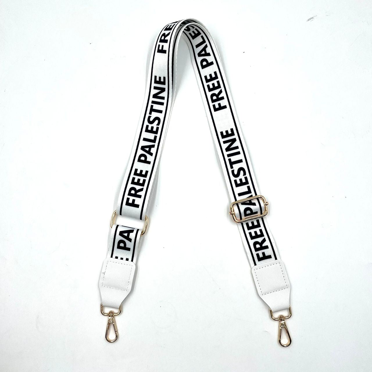 Assorted Handbag Straps - White Free Palestine