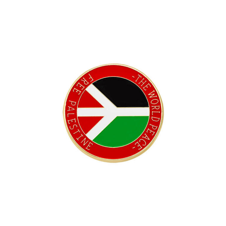 Assorted Palestinian Shaped Pins And Designs - Flag Peace