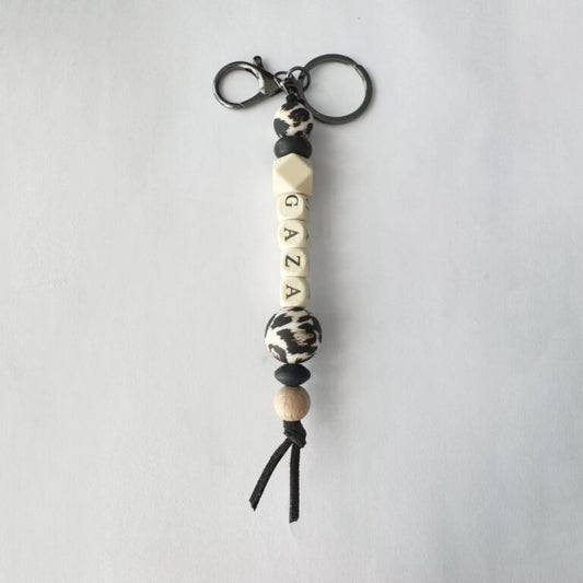 Gaza Block Key Chain - Black Gaza block