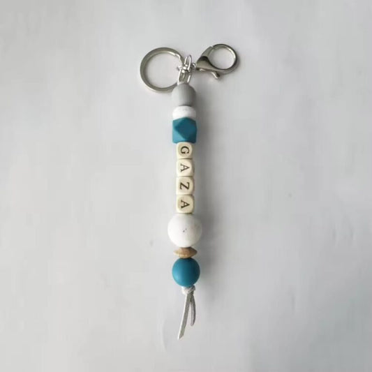 Gaza Block Key Chain - Blue Gaza block