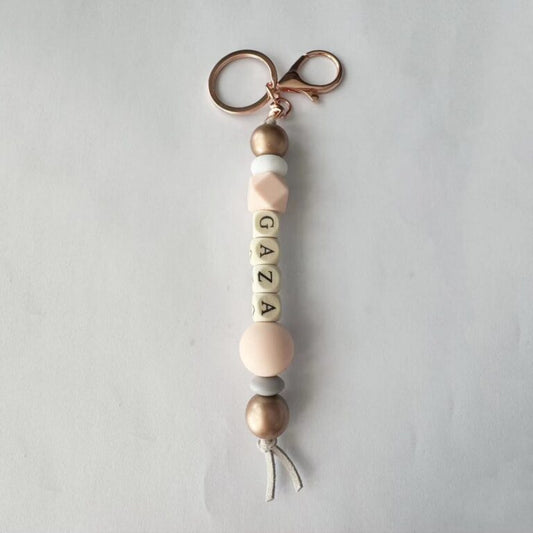 Gaza Block Key Chain - Rose Pink Gaza block