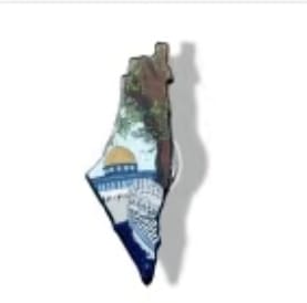 Assorted Map Shaped Pins - Al Aqsa
