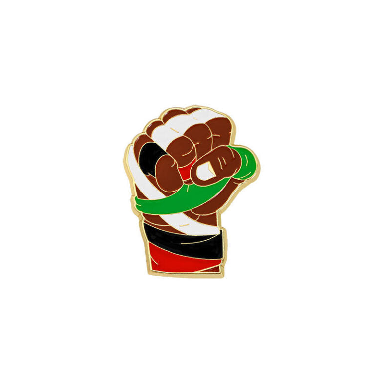 Assorted Palestinian Shaped Pins And Designs