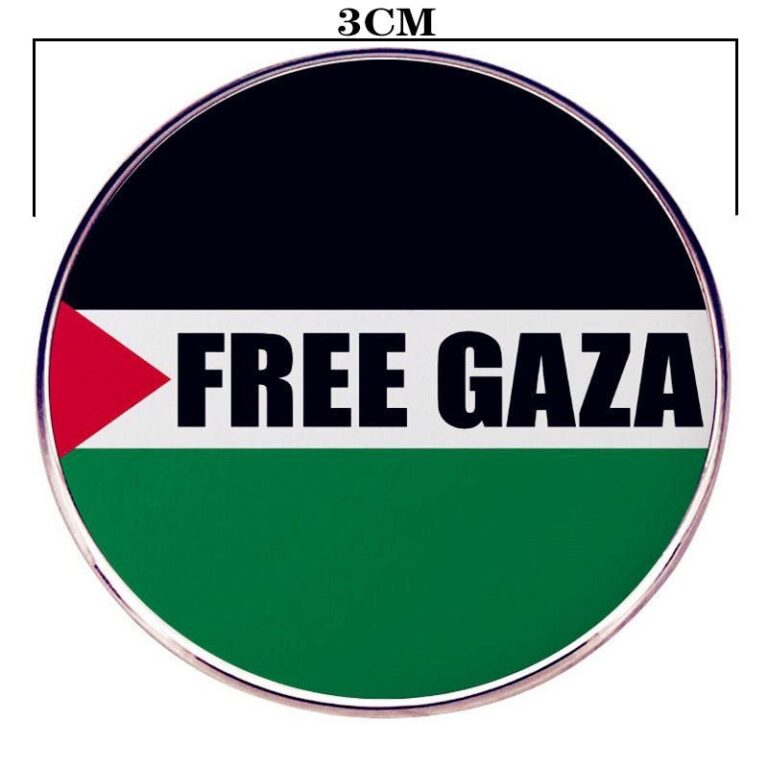Assorted Palestinian Shaped Pins And Designs