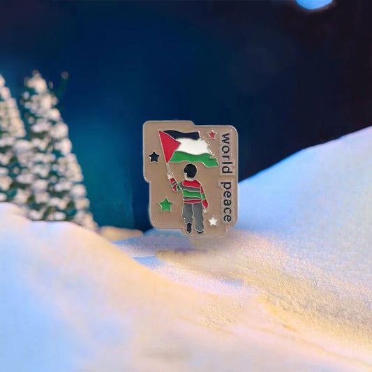 Assorted Palestinian Shaped Pins And Designs - World Peace