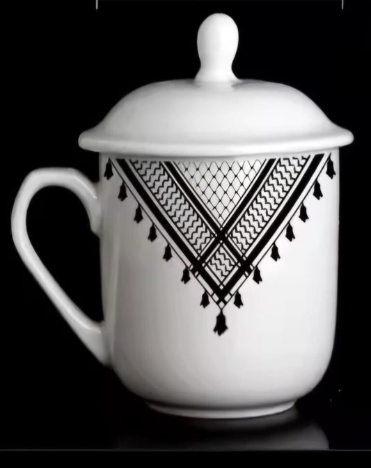 Kuffiyeh Mug With Lid